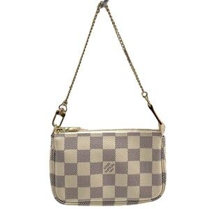 Louis Vuitton White Pochette Azur Accessory Damier Accessoires